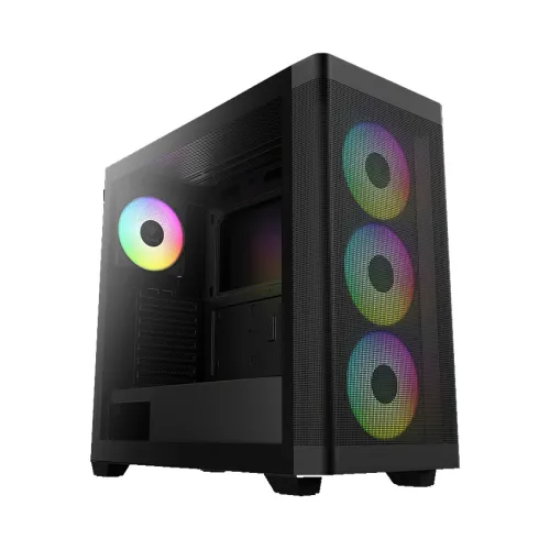 Case GAMDIAS ATHENA M3 Black ARGB – Mid Tower | 4 Fan ARGB PWM